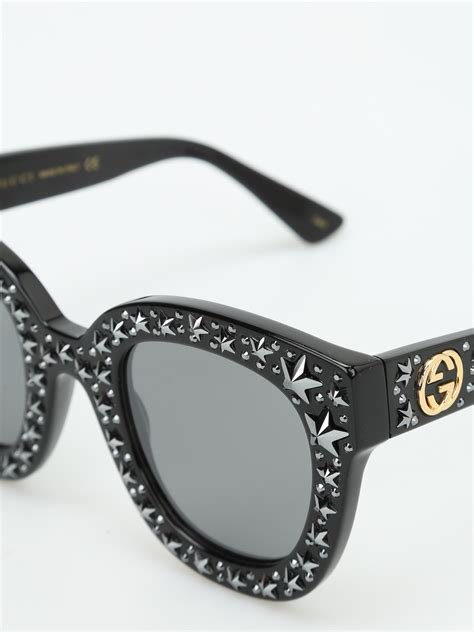 gucci sunglasses star on side|Gucci sunglasses sale or clearance.